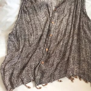 Vintage button up vest